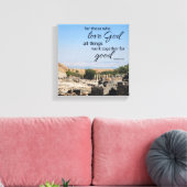 Impression sur toile de Romains 8:28 (Insitu(Salon))
