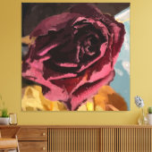 Impression sur toile de rose séchée étirée (Insitu(Salon))