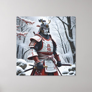 impression sur toile de Samouraï japonais