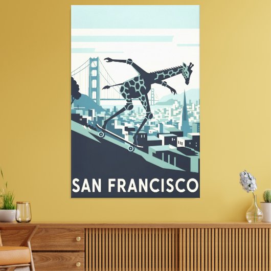 Impression sur toile de San Francisco dans le styl (Insitu(Salon))