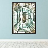 impression sur toile de sous-marin abstrait (Insitu (Plancher de Bois))