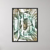 impression sur toile de sous-marin abstrait (Recto)