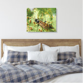 Impression sur toile de syrphe (Insitu(Chambre))