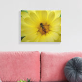 Impression sur toile de syrphe sur souci (Insitu(Salon))