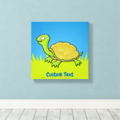 Impression sur toile de tortue de dessin animé (Insitu (Plancher de Bois))
