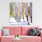 Impression sur toile de Trembles dans la neige (Insitu(Salon))