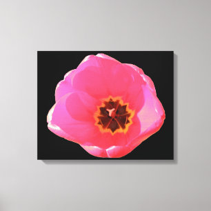 Impression sur toile de tulipe rose