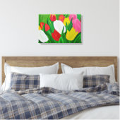 Impression sur toile de tulipes (Insitu(Chambre))