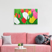 Impression sur toile de tulipes (Insitu(Salon))