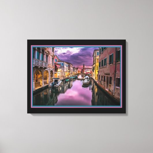 Impression sur toile de Venise la nuit (Recto)
