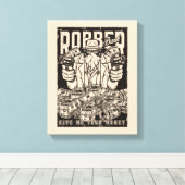 Impression sur toile de voleur de banque (Insitu (Plancher de Bois))