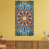Impression sur toile Decagon Starburst 21x40 (Insitu(Salon))