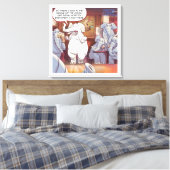 Impression sur toile d'éléphant blanc drôle dans l (Insitu(Chambre))