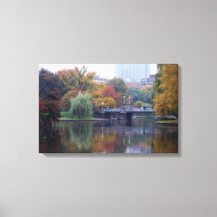 Impression sur toile des jardins publics de Boston