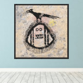 Impression sur toile des pétroglyphes de Sasquatch (Insitu (Plancher de Bois))