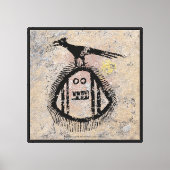 Impression sur toile des pétroglyphes de Sasquatch (Recto)