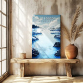 Impression sur toile Destination Blue Lagoon Islan