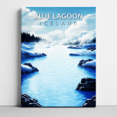Impression sur toile Destination Blue Lagoon Islan