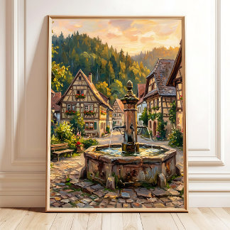 Impression sur toile d'été moderne