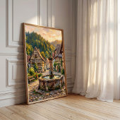 Impression sur toile d'été moderne