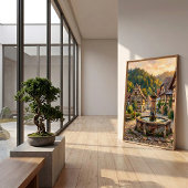 Impression sur toile d'été moderne