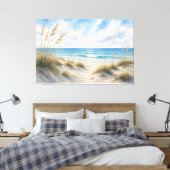 Impression sur toile d'herbe côtière | Océan Horiz (Insitu(Chambre))