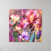Impression sur toile d'Iris Colorés (Recto)