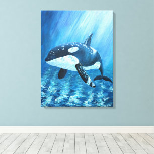 Impression sur toile d'orque de Trente Baleines Tu