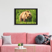Impression sur toile d'ours grizzly lourd (Insitu(Salon))