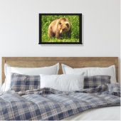 Impression sur toile d'ours grizzly lourd (Insitu(Chambre))