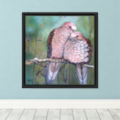Impression sur toile Dove Love  (Insitu (Plancher de Bois))