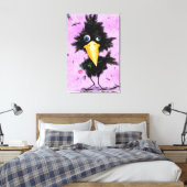 Impression sur toile drôle avec corbeau amoureux (Insitu(Chambre))