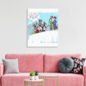 Impression sur toile drôle de famille de vaches fa (Insitu(Salon))