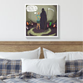 Impression sur toile drôle de faucheuse Stuck In T (Insitu(Chambre))