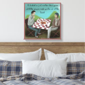 Impression sur toile drôle d'échecs cajun (Insitu(Chambre))