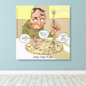 Impression sur toile drôle Philosophie Deep Dish P (Insitu (Plancher de Bois))