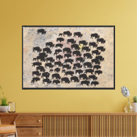 Impression sur toile du bison sacré nord-américain