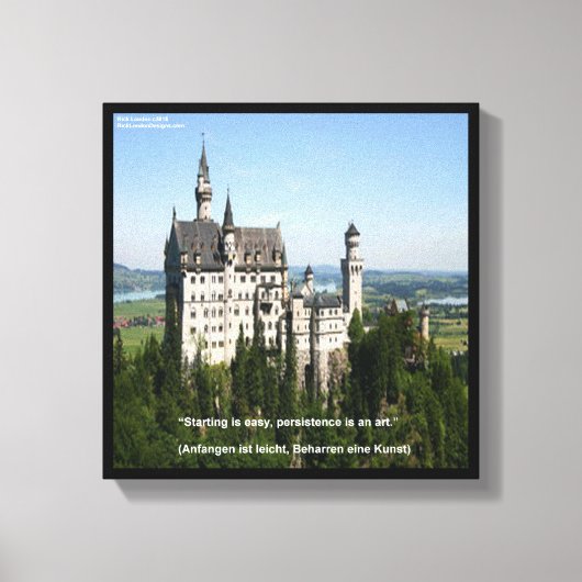 Impression sur toile du Château de Neuschwanstein  (Recto)