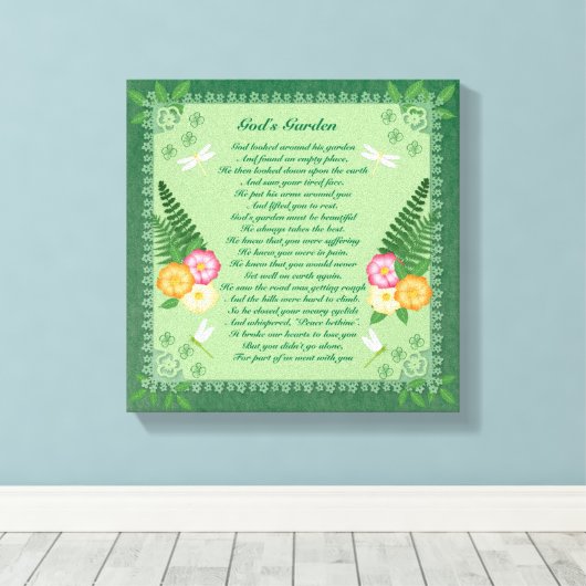 Impression sur toile du jardin de Dieu (Insitu (Plancher de Bois))