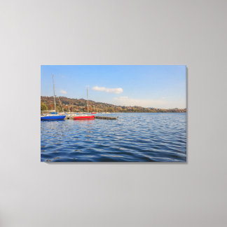 Impression sur toile du lac de Viverone