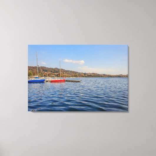 Impression sur toile du lac de Viverone (Recto)