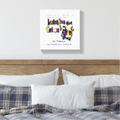 Impression sur toile du logo de la caricature du T (Insitu(Chambre))