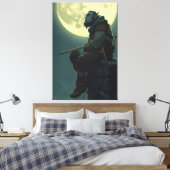 Impression sur toile du portrait de barde demi-orq (Insitu(Chambre))