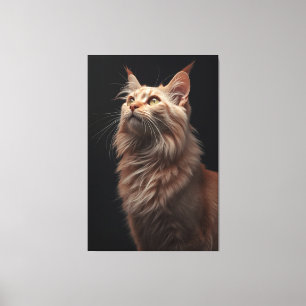 Impression sur toile du portrait majestueux de fél