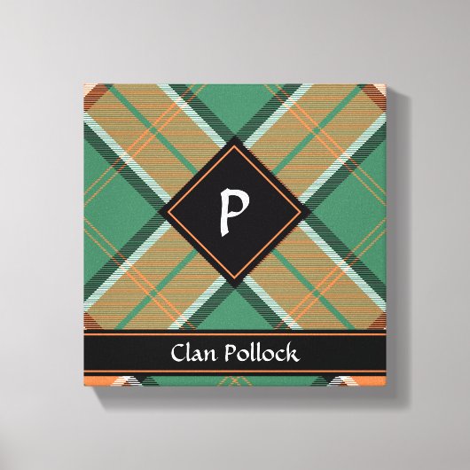 Impression sur toile du tartan du clan Pollock (Recto)