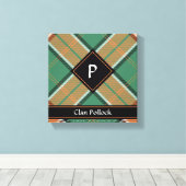 Impression sur toile du tartan du clan Pollock (Insitu (Plancher de Bois))