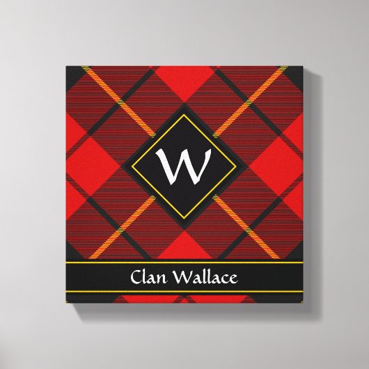 Impression sur toile du tartan du clan Wallace (Recto)