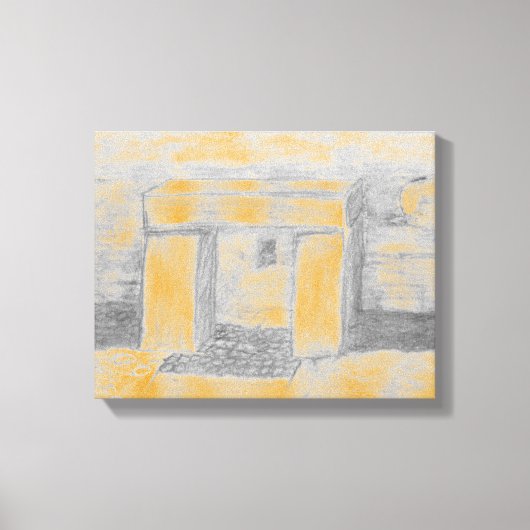 Impression sur toile du temple antique (Recto)