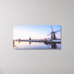 Impression sur toile d'un matin d'hiver aux Pays-B