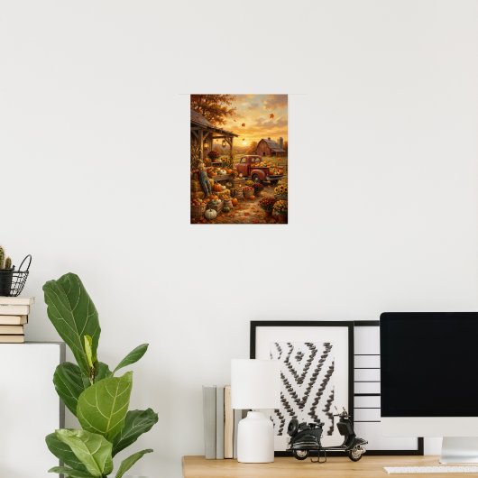 🎃 Impression sur toile d'un stand de ferme de cit (Bureau à domicile)